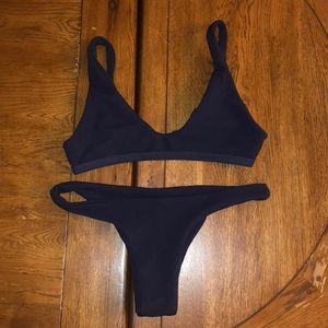 NEW Romwe Ribbed/textured Bikini (Top&Bottom)
